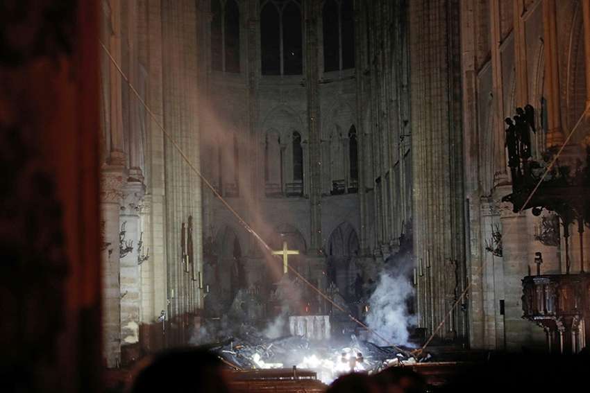 Hope from the ashes: President, archbishop vow to rebuild Notre Dame