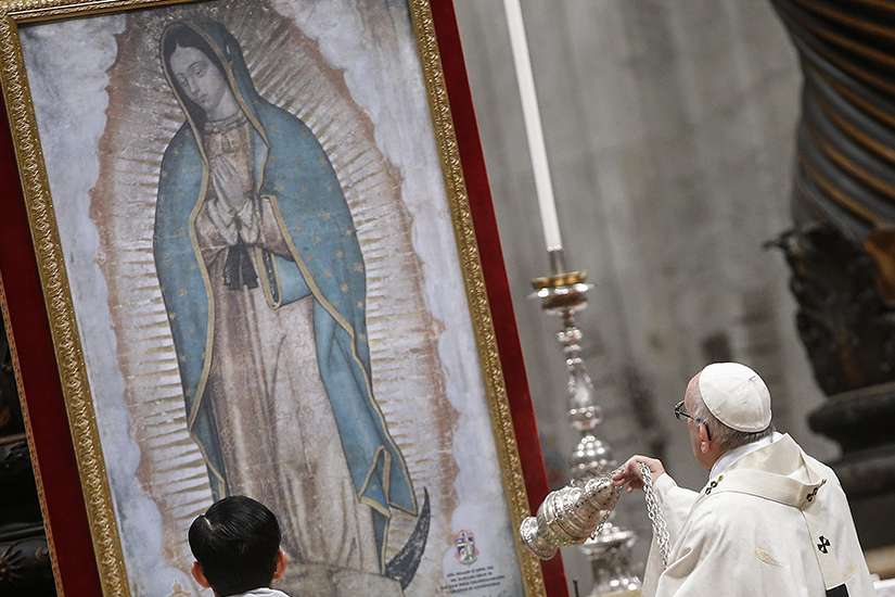 Mary raises up the abandoned, Pope Francis says at Mass