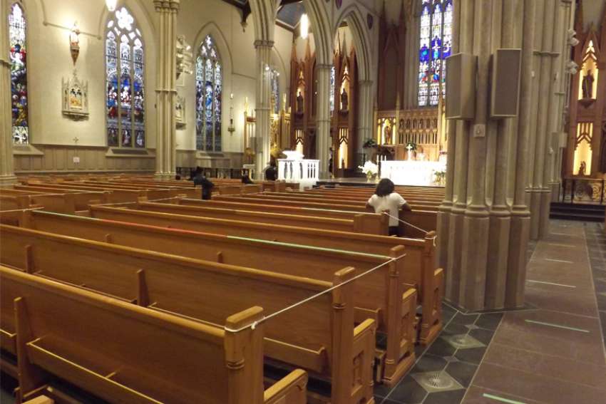 Cardinal welcomes back parishioners to Mass at St. Michael’s Cathedral