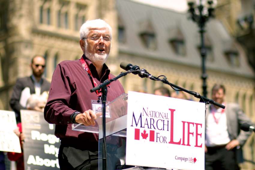 Jim Hughes isn’t quitting the fight, but is stepping down as president of Campaign Life