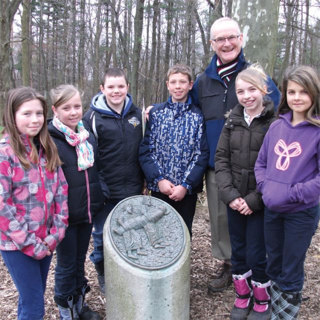 Outdoor pilgrimage engages students