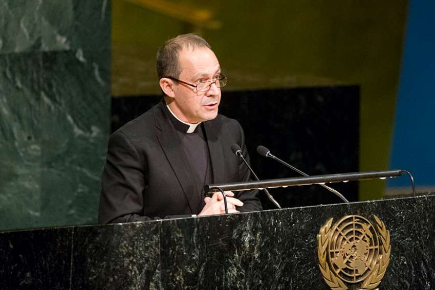 Global peace, security demand end to nuclear weapons, Pope tells U.N.