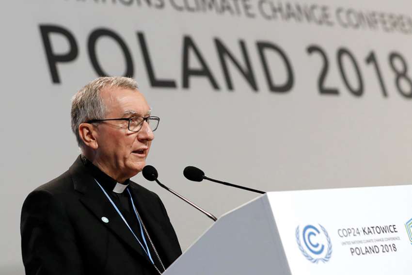 We stand before the 'challenge of civilization', Cardinal Parolin says at U.N. Climate Change Conference