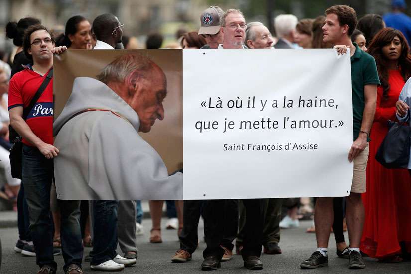 Catholics urged not to give in to hatred after French priest's death