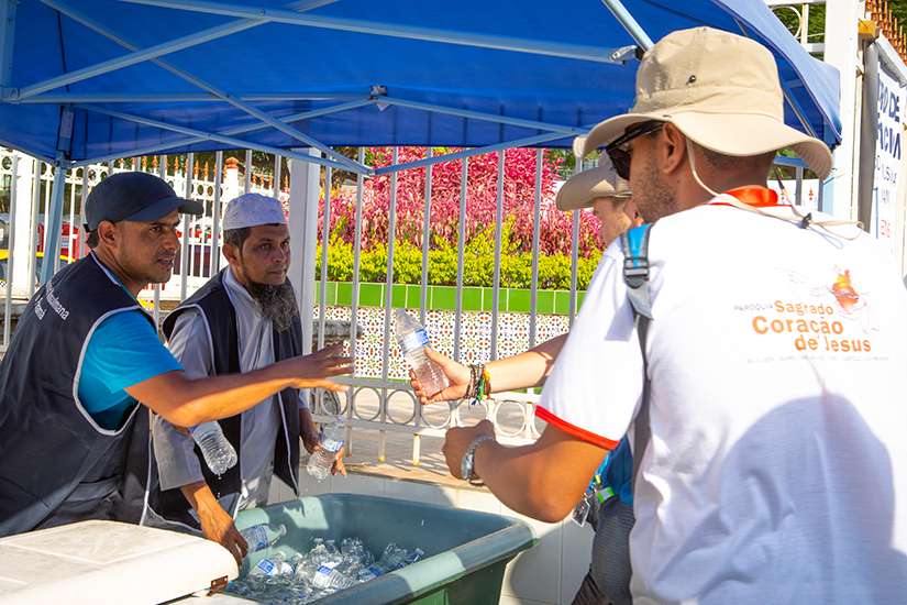Mosque offers free water to World Youth Day pilgrims