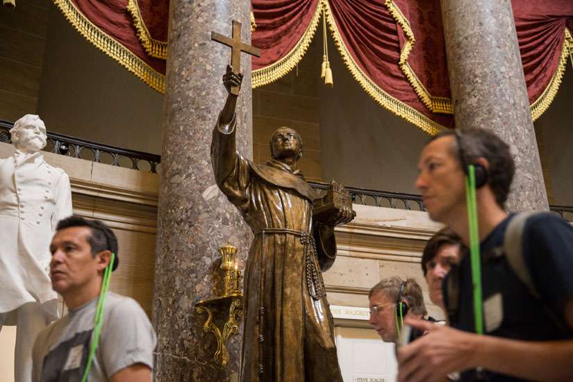 St. Junipero Serra brought Jesus to the worthy Native Americans