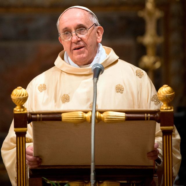 Catholics must walk in Lord's presence, Pope says at first Mass