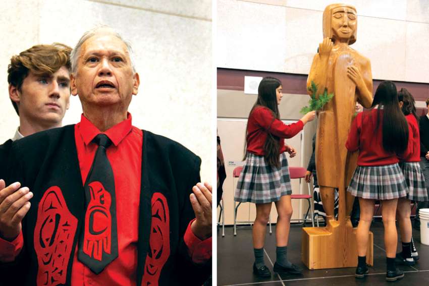 Indigenous friendship symbol installed at St. Thomas Aquinas High School, B.C.