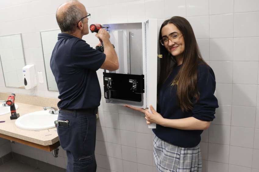 Student takes menstrual poverty fight national