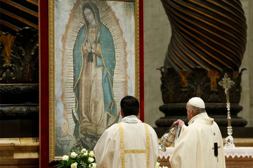 Mary is loving mother, humble disciple, Pope Francis says on Guadalupe feast