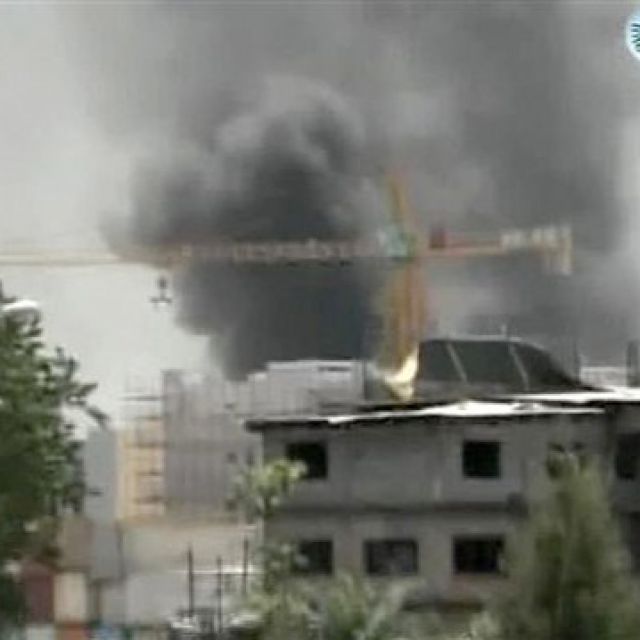 Fire triggers explosions in Brazzaville, razing church, other buildings 