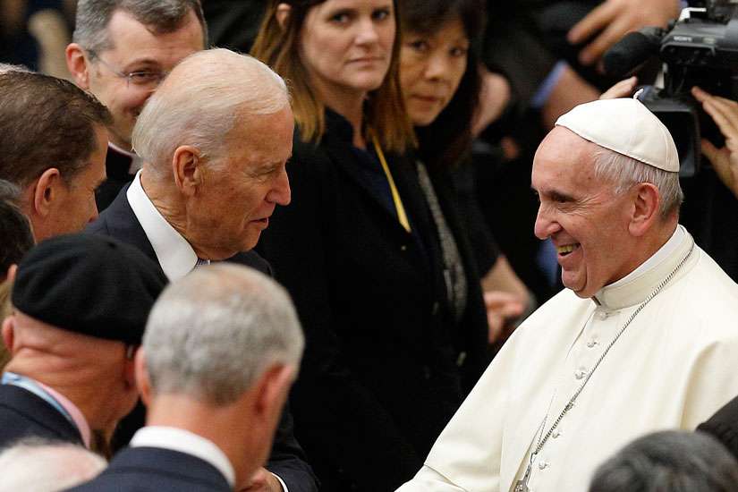 Pope meets American vice president Biden
