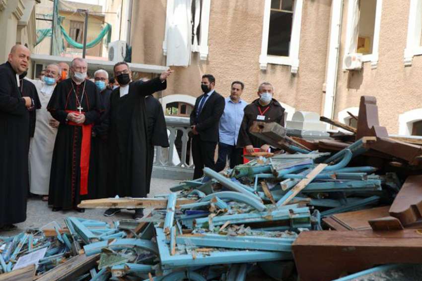 Visiting Lebanon, Cardinal Parolin emphasizes 'You are not alone'