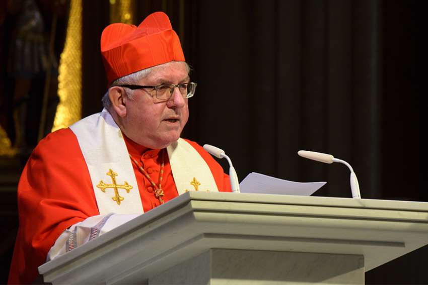 Cardinal Collins sends a message of giving for Lent