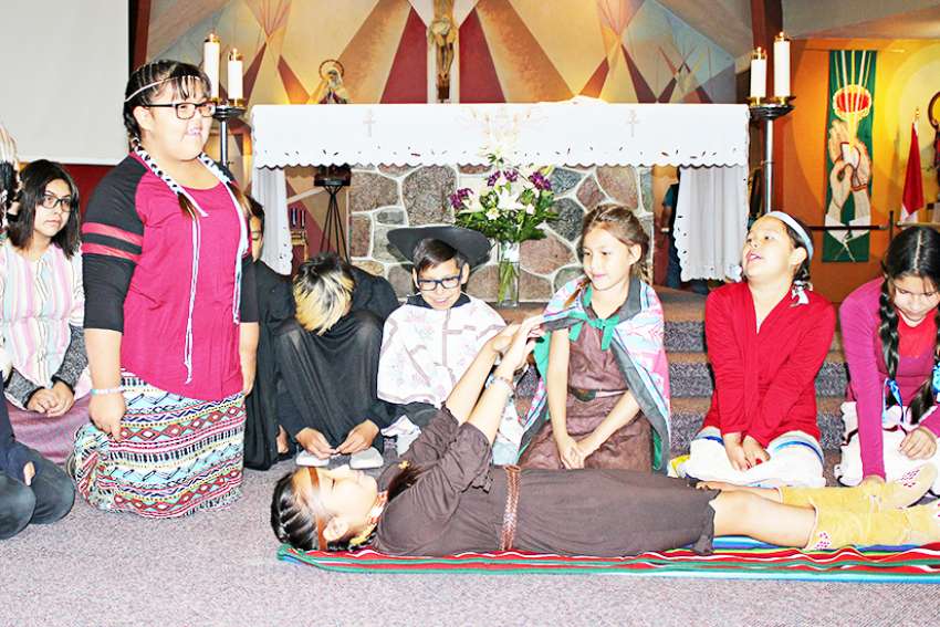 Young indigenous Canadians celebrate beloved St. Kateri as 'one among us'
