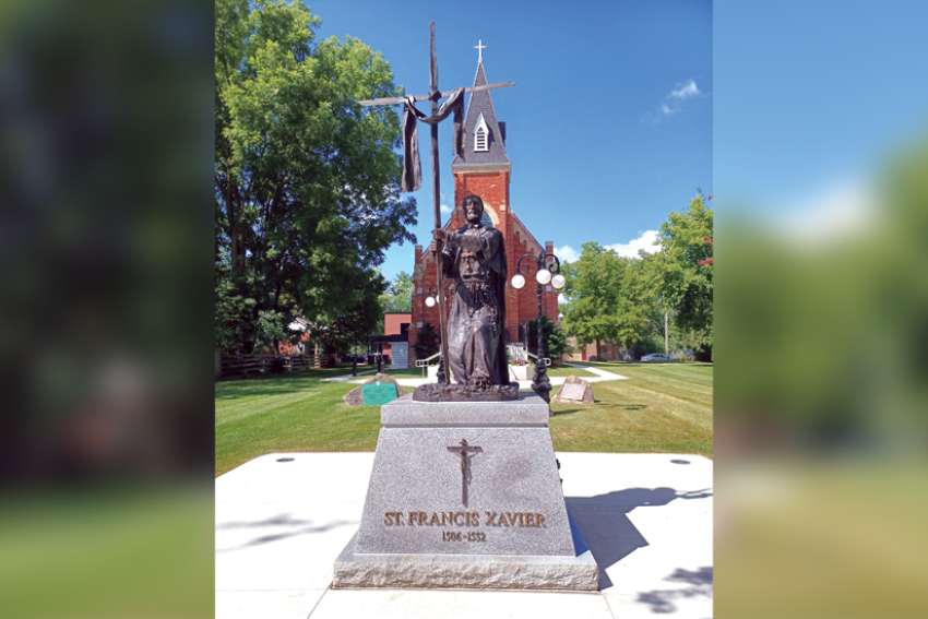Statue embodies vitality of small town faith