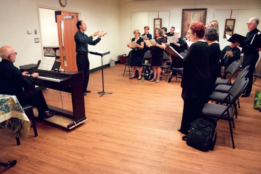 Choirs unite for a sacred music mission at Holy Land
