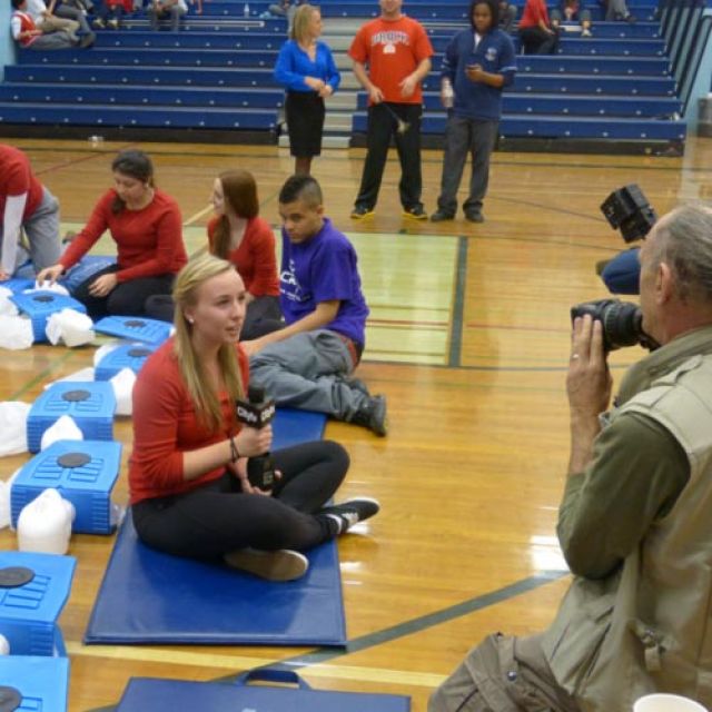 Brampton students set CPR record