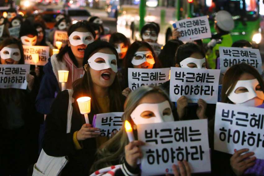 South Korean Catholics seek president's resignation over scandal