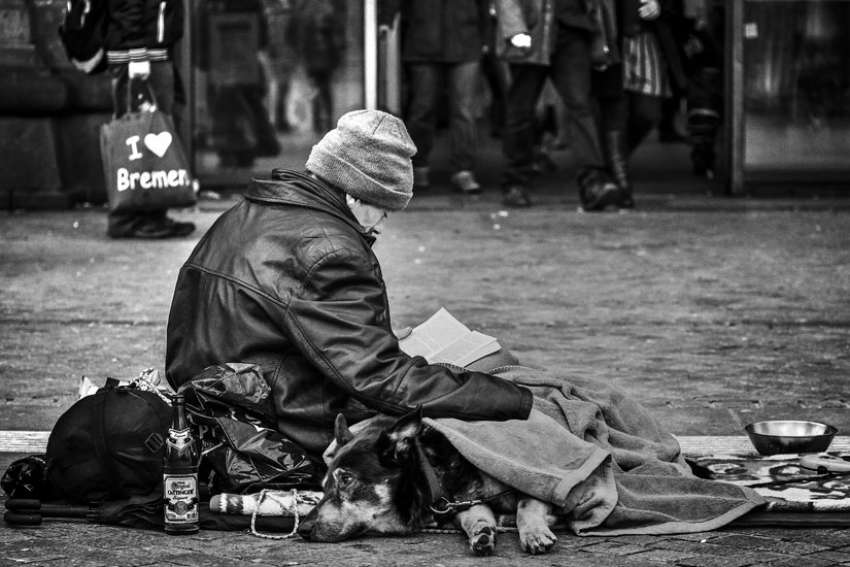 The homeless need urgent prayers in cold winter months, Pope says