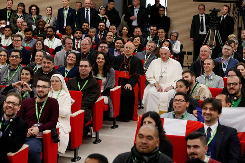 Pope asks youths to help rejuvenate Church; youths ask Church to listen