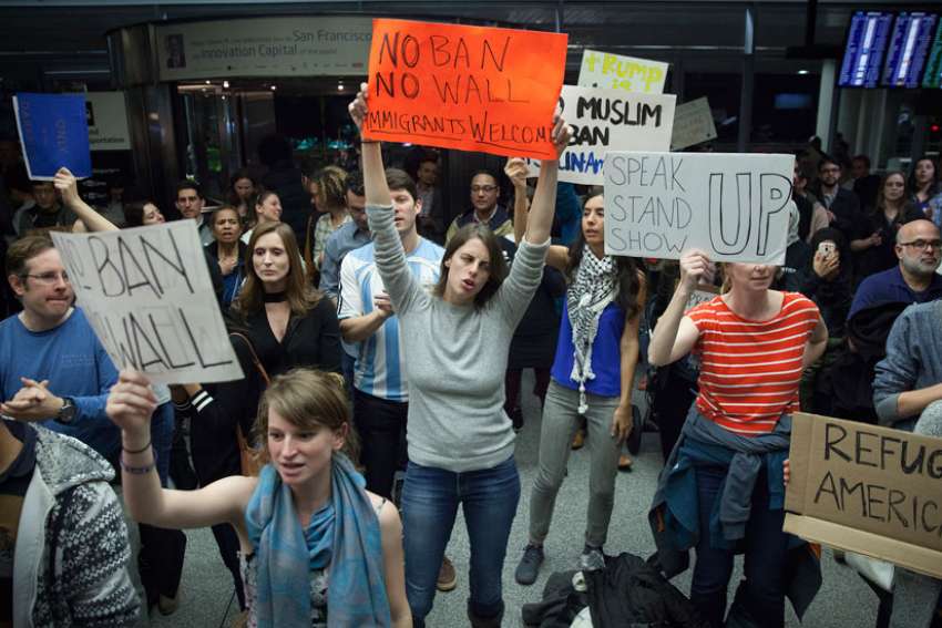 Refugee advocates outline arguments for legal action on presidential ban