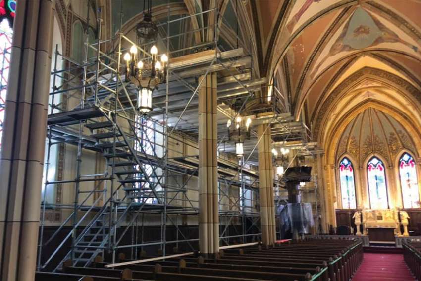 Restoration of Windsor’s Assumption Church continues through pandemic