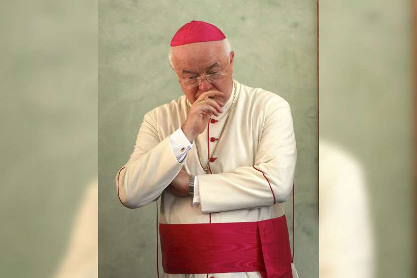 'Cardiac incident' cited in death of former nuncio awaiting sex abuse trial