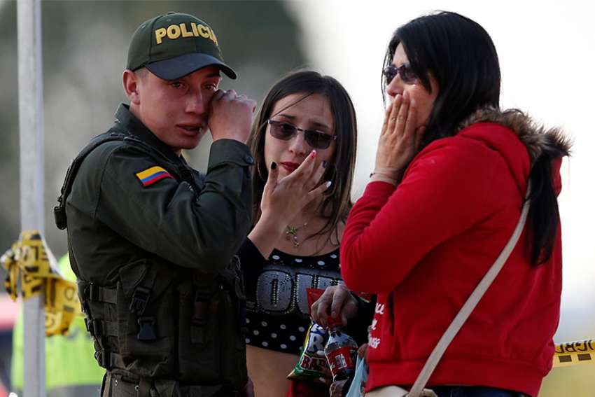 Pope Francis says he's pained by deaths in Colombia, the Mediterranean