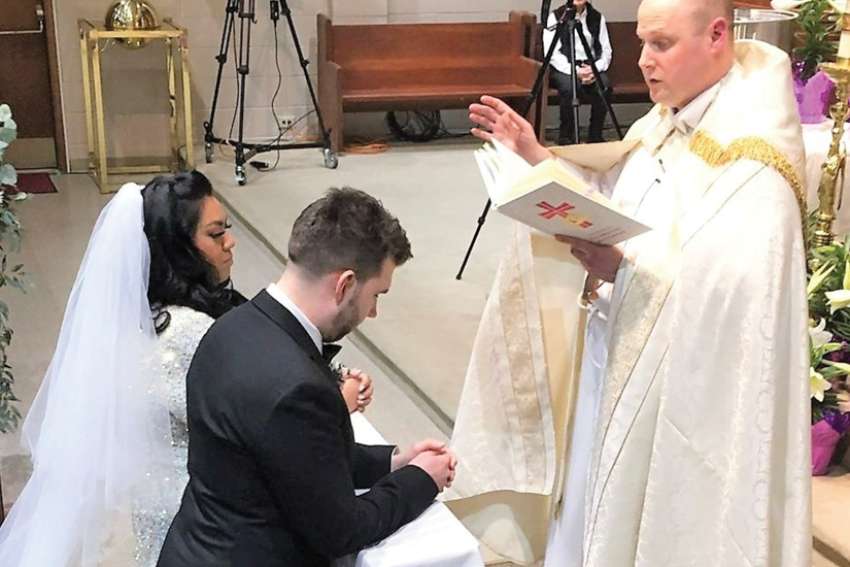 Wedding follows on heals of confirmation