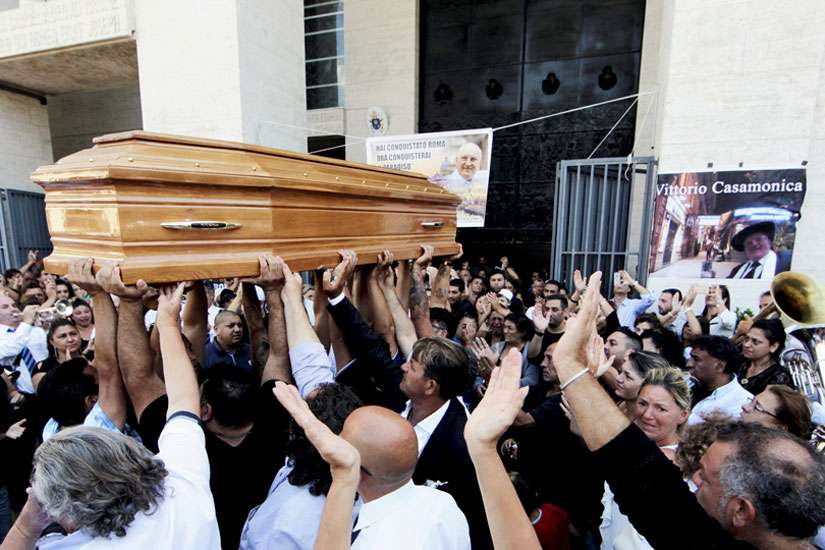 Reputed mafia don's extravagant funeral raises questions in Rome
