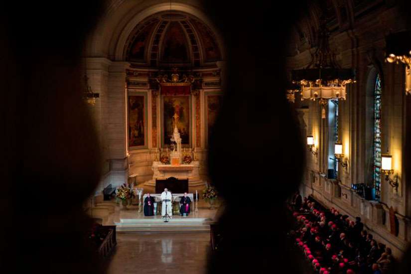 Pope meets with clergy abuse victims, says crimes can't be secret