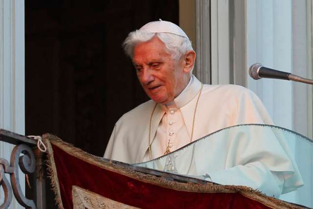 Benedict says predecessor's faith, courage were signs of holiness