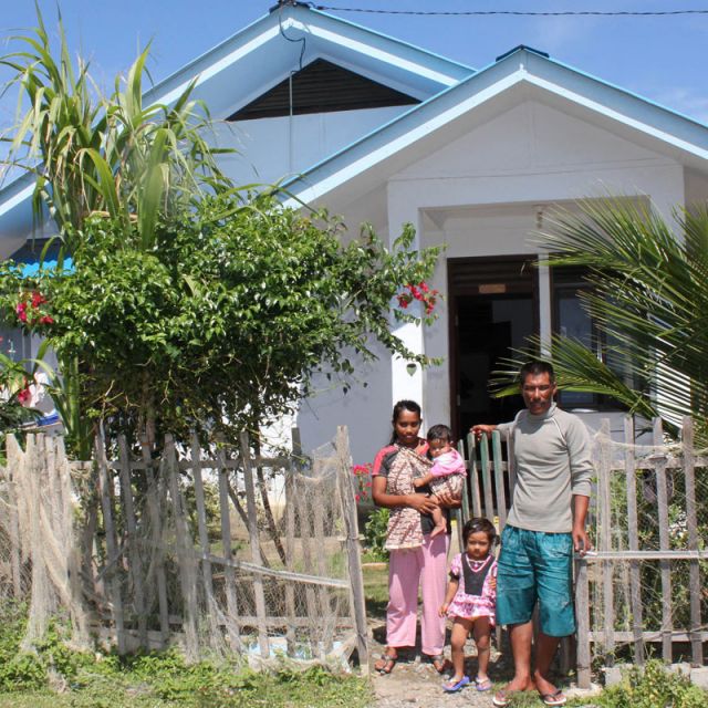 New homes help tsunami survivors adjust to changed circumstances 