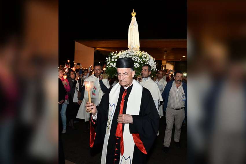 At Fatima, cardinal consecrates Lebanon, Middle East to Mary