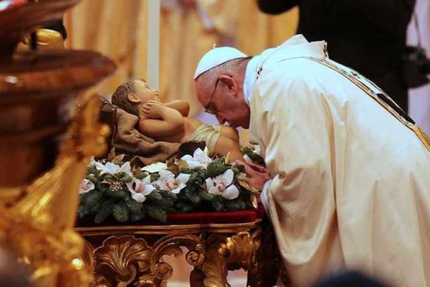 Pope Francis at Midnight Mass: Want to see God this Christmas? Be humble