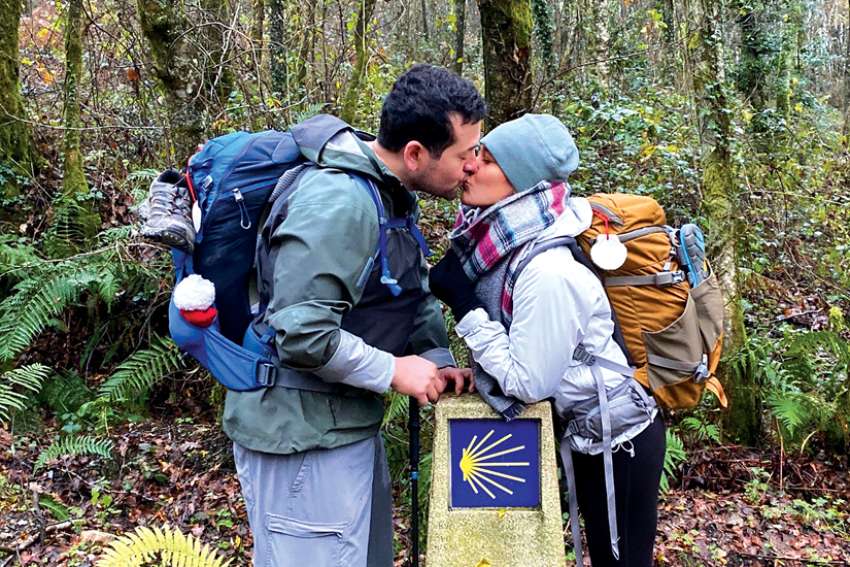 Couple takes the long road to wedding