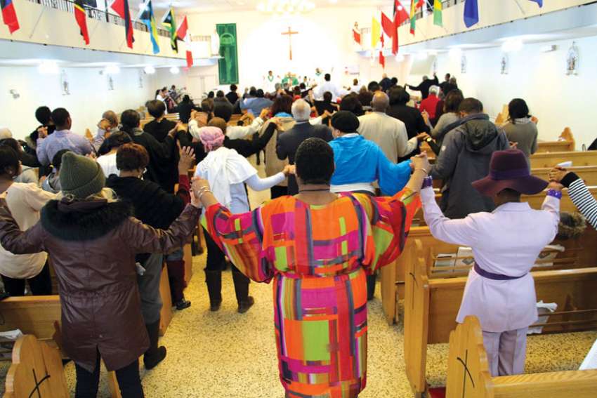 Caribbean music brings out church spirit at Sunday Mass
