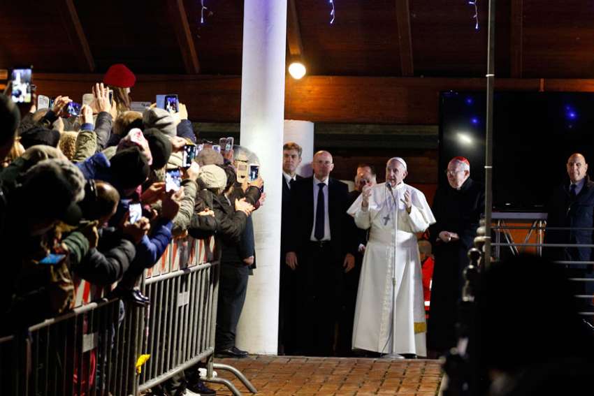 Christian witness requires action, Pope says during Rome parish visit