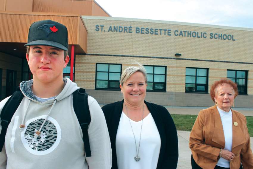 A school, a student and an Albertan family make a saintly connection