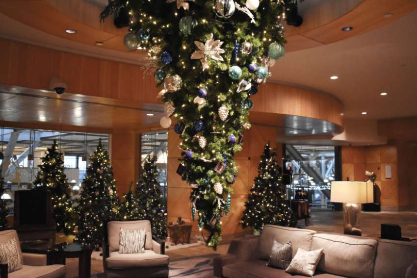 Topsy turvy tree trend has Catholic roots