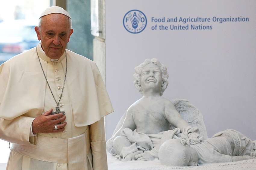 Hunger is not incurable, we must end war and climate change, pope says