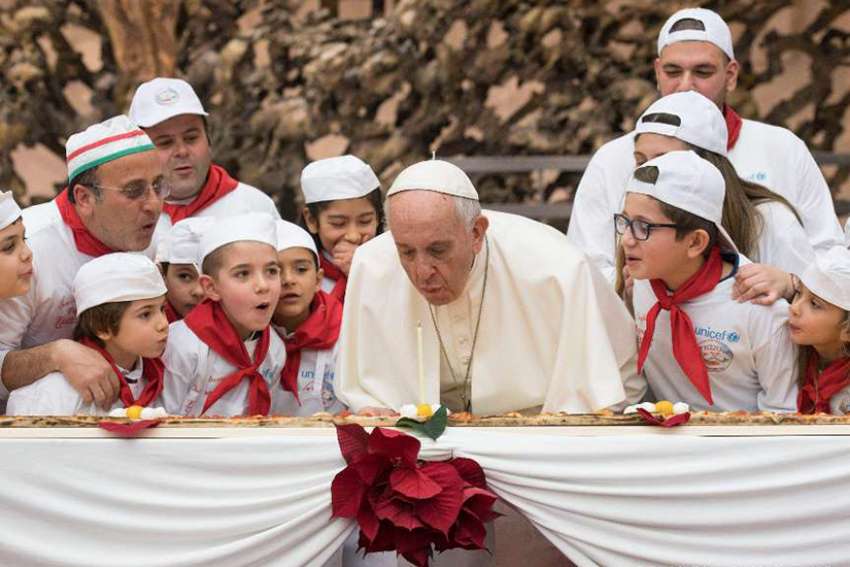 Pope Francis throws pizza party for sick kids on his 81st birthday