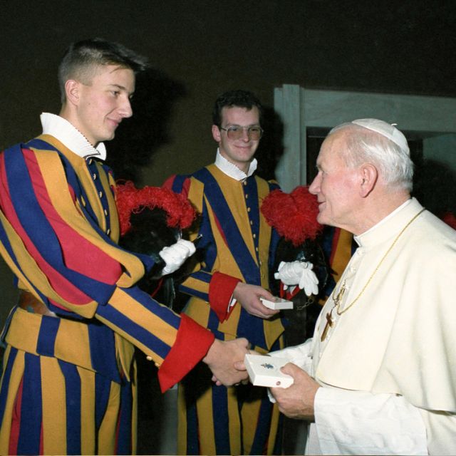 Business acumen: How one Swiss Guard found inspiration in late pope 