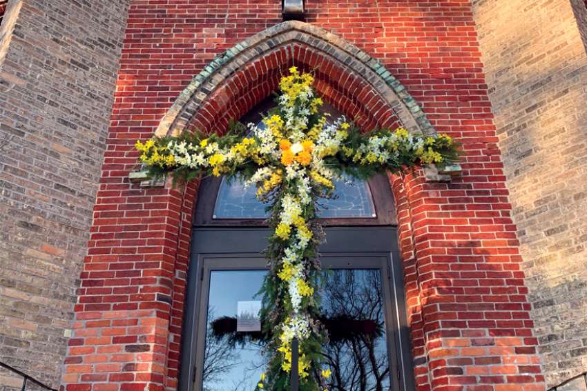 The signs of the cross keep church a welcoming presence