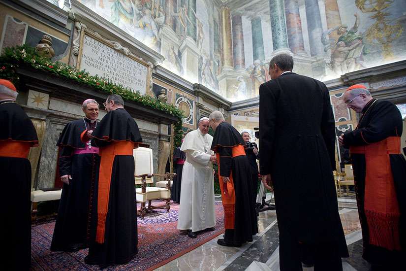 Pope meets Curia to discuss reform; names new head of worship office