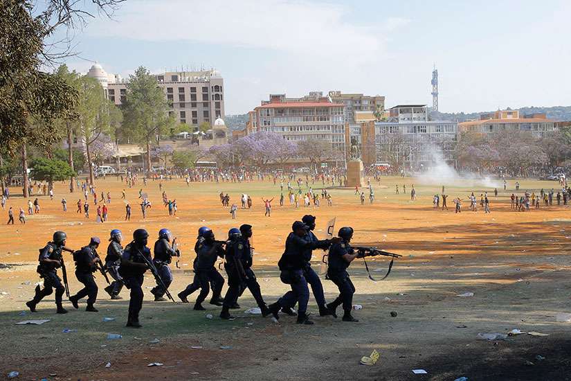 South African archbishop: University violence is reaction to inequality