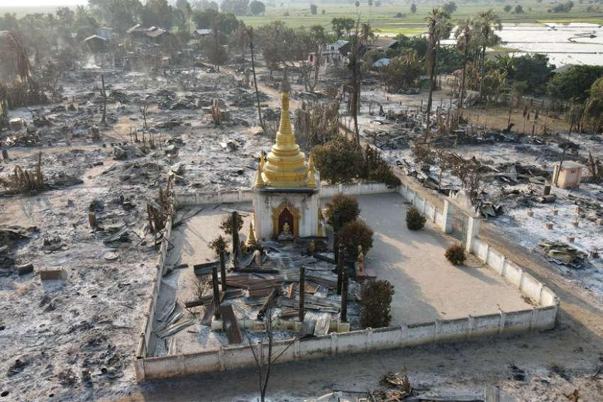 Military burns houses, destroying villages in northwest Myanmar