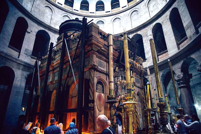 Restoration begins on Jesus’ tomb