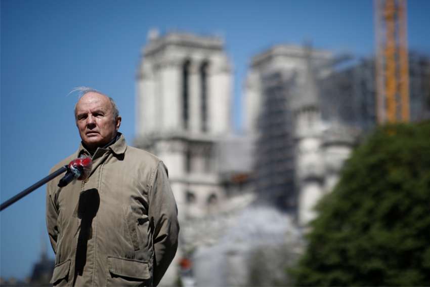 Macron renews pledge to rebuild Notre Dame